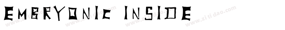 Embryonic Inside字体转换